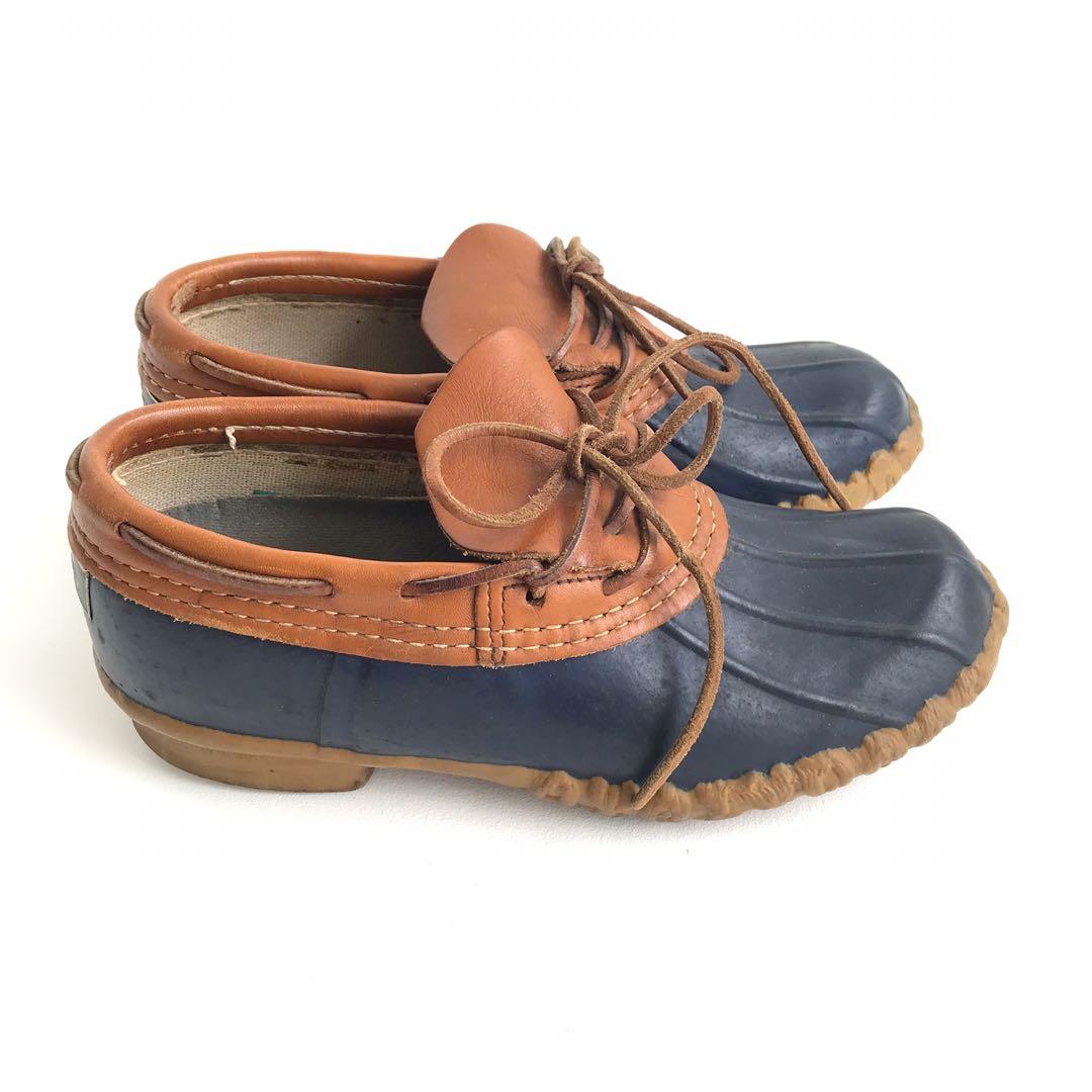 Vintage L.L.Bean Boots Rubber Moc Slipon Duck Shoes Men s Fashion