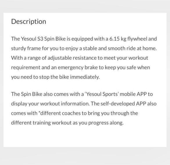 Yesoul, Sports Equipment, Exercise & Fitness, Cardio & Fitness Machines