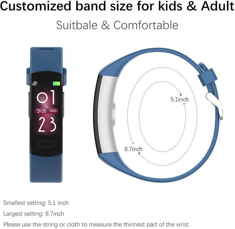 Slim Kids Activity Tracker Sports Pedometer YoYoFit Kids Fitness Tracker Watch 