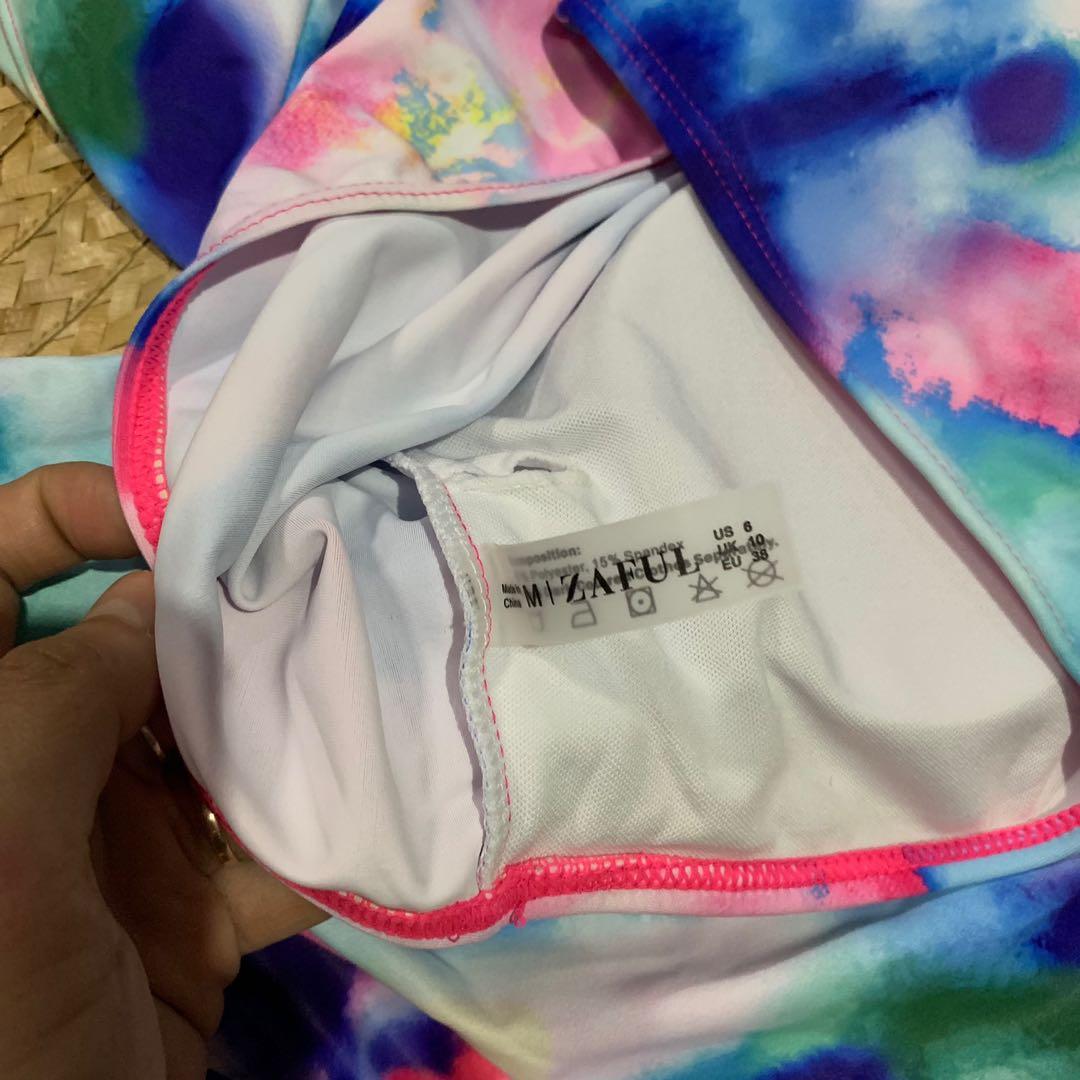 Zaful highwaist swimsuit (Category: Bikinis & Swimsuits) located in Marikina City. Submitted by nickaaa (Listing ID 1148199099, Image 3). Description: Size medium Brand new Padded top Super ganda in person 😍 .
