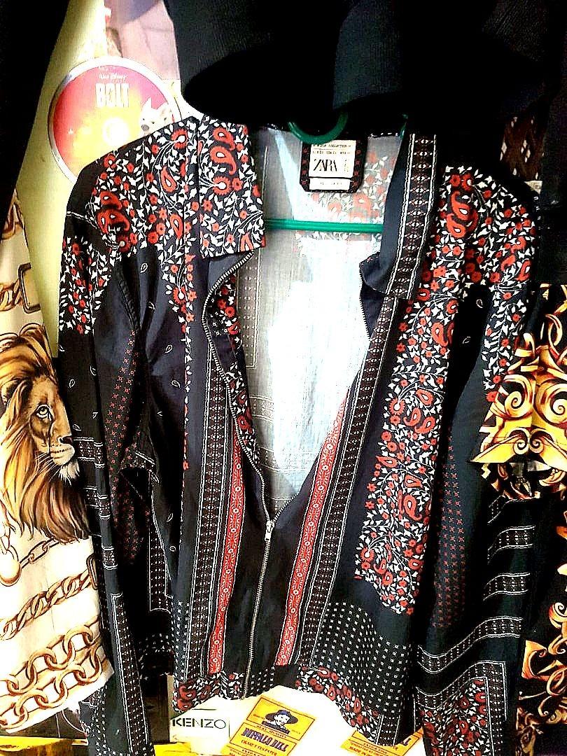 Zara man jacket full motif 2018 Fesyen Pria Pakaian Baju