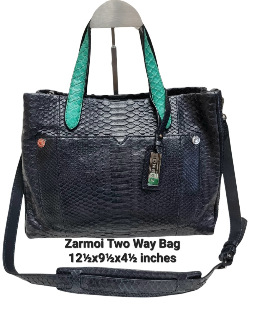 zarmoi, Bags, Zarmoi Crocodile Skin Leather Hand Bag