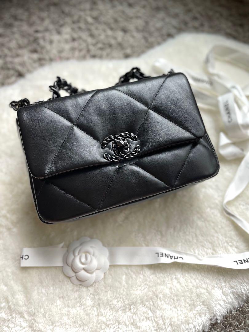 22P Chanel 19 Small So Black, Luxury, Bags & Wallets on Carousell