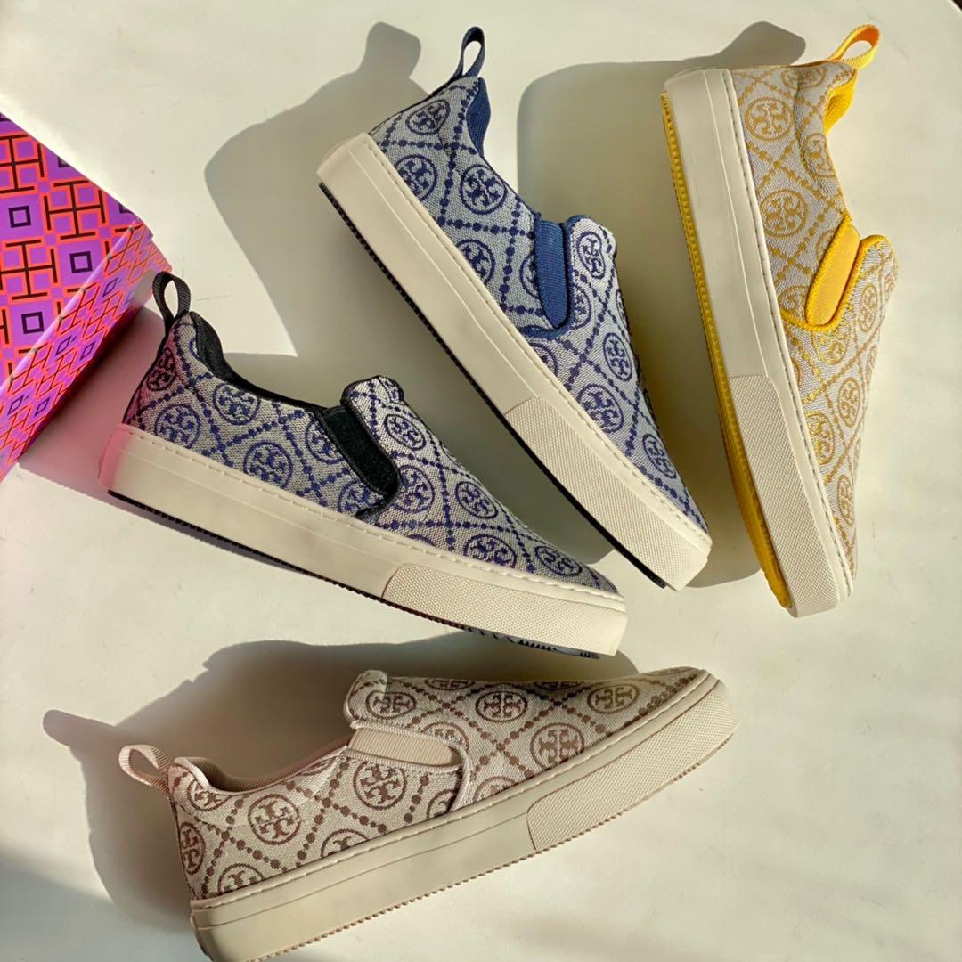 Tory Burch T Monogram Slip on Sneaker Women s Fashion
