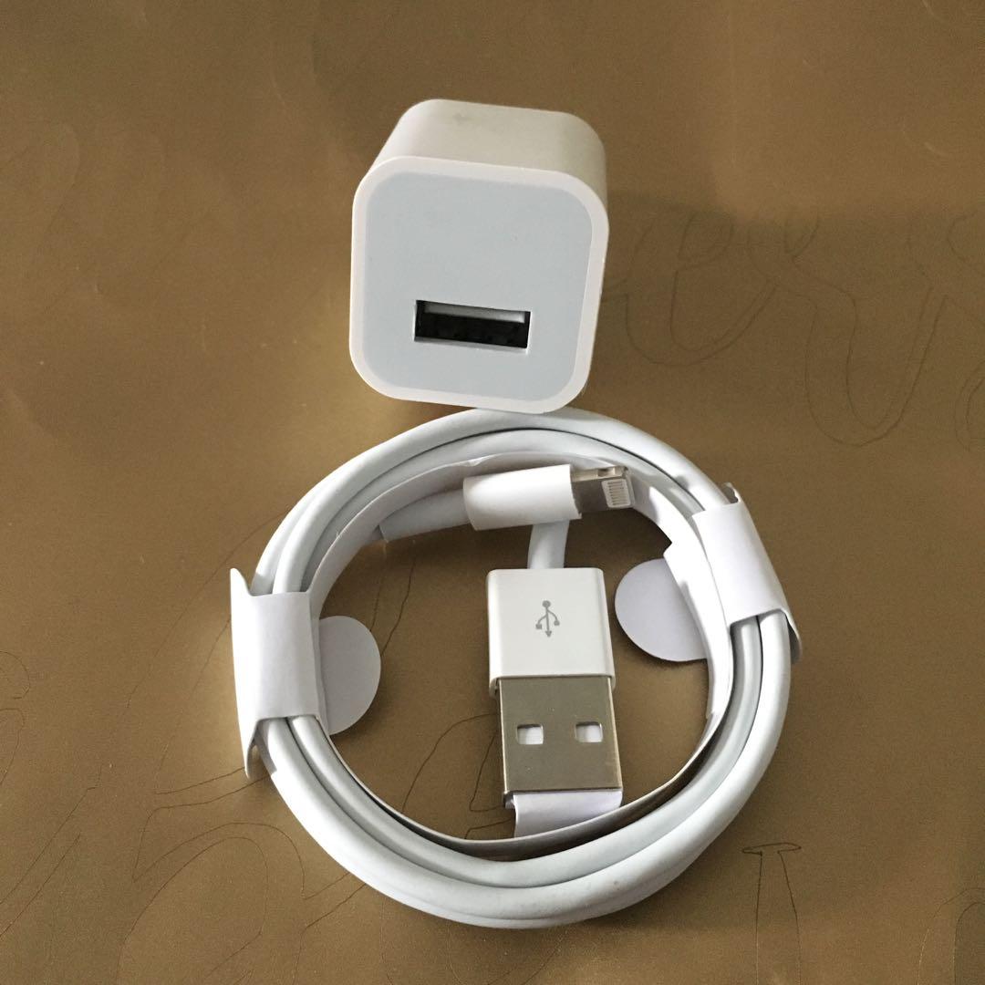 Apple iPhone iPad charger 5 watts adapter and lightning cable, Mobile Phones & Gadgets, Mobile