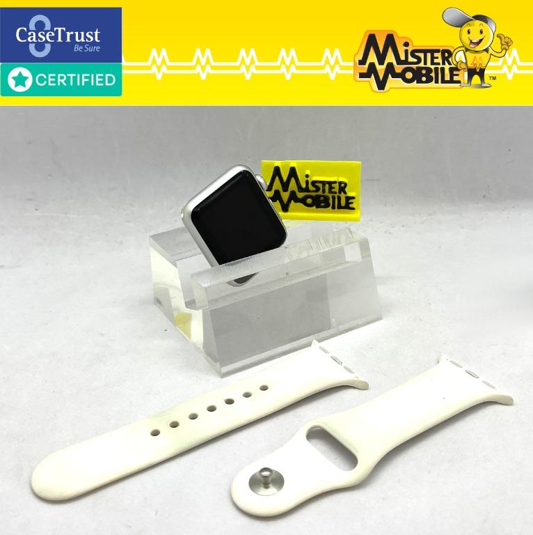 Apple Series 1 38 38MM Silver Aluminum Case White Sport Band Local Used Mobile Phones Gadgets Wearables Smart Watches on Carousell