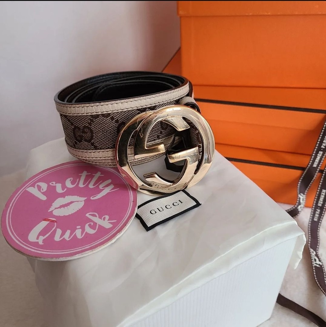 Authentic Gucci belt monogram Gg 