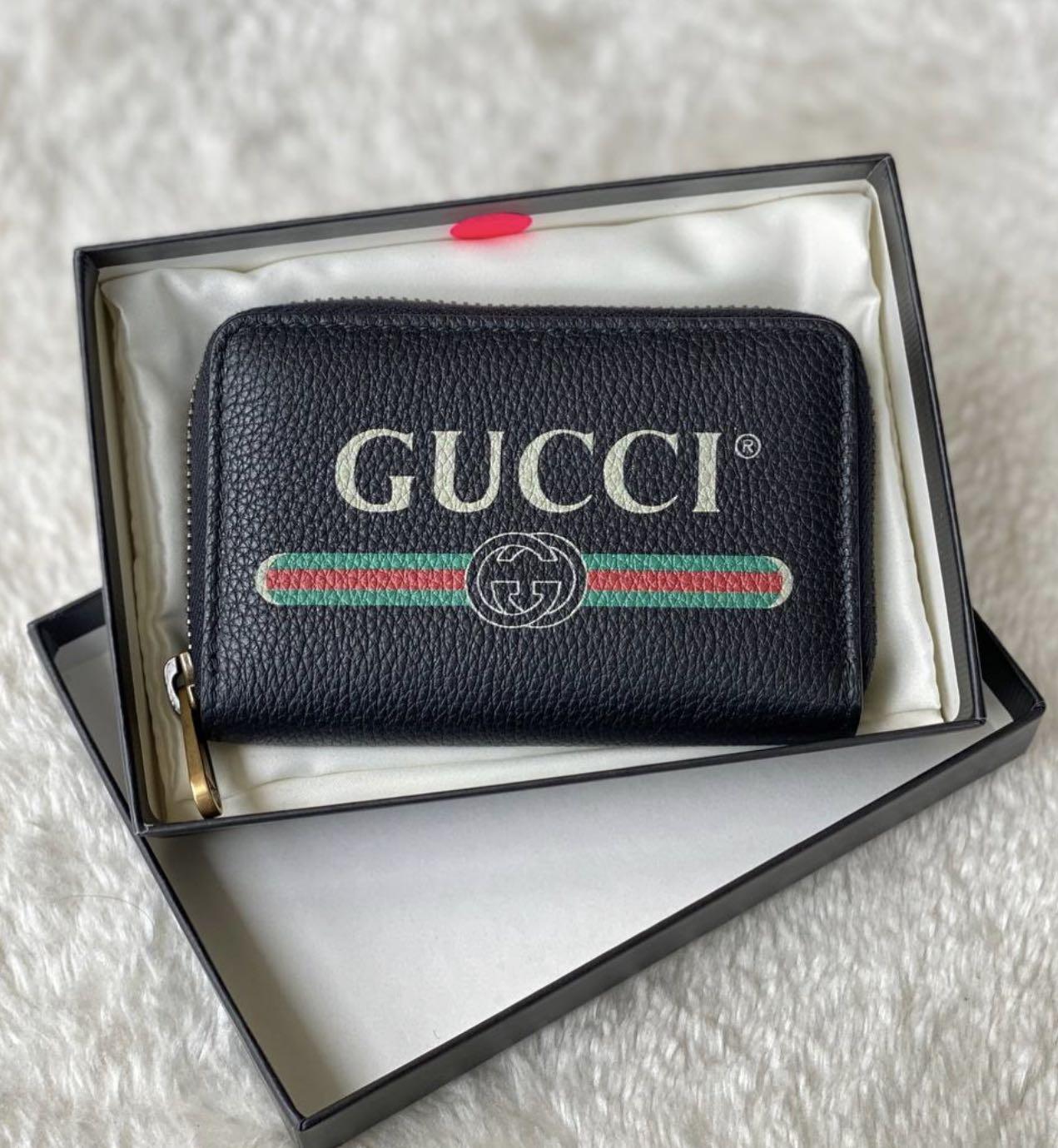 AUTHENTIC GUCCI LOGO ZIP AROUND WALLET, Luxury, Bags & Wallets on Carousell