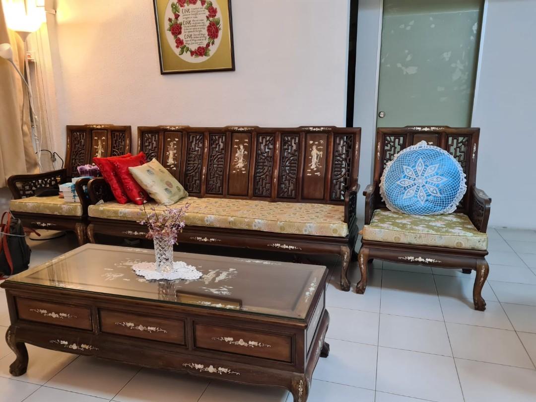 Rosewood living clearance room set