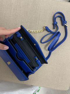 Blue wallet purse bag