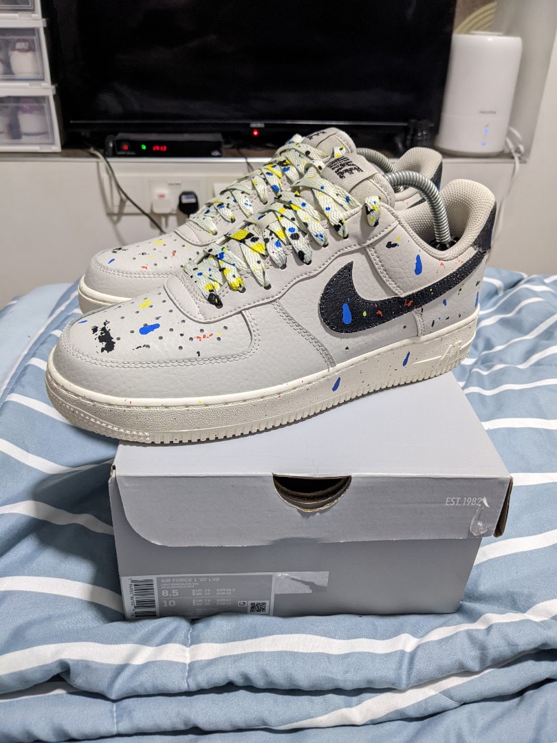 Nike air force best sale one paint splatter