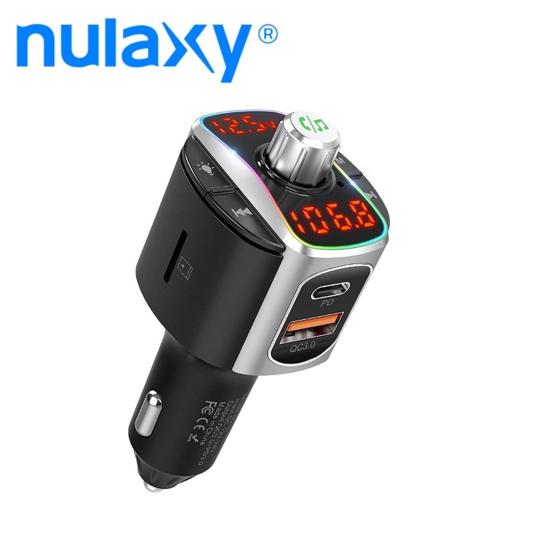 Nulaxy Bluetooth 5.0 FM Transmitter for Car 