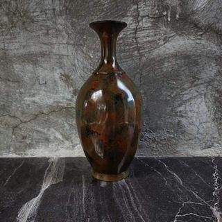 Brass metal vase
