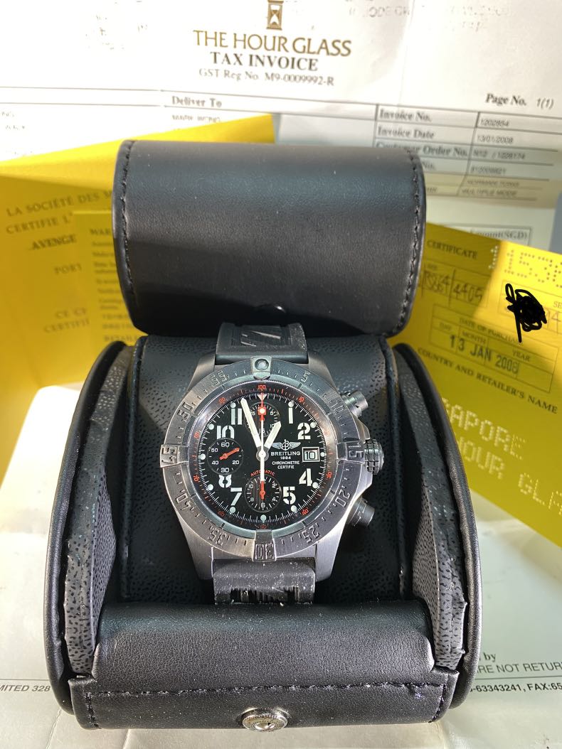 Breitling avenger clearance skyland blacksteel