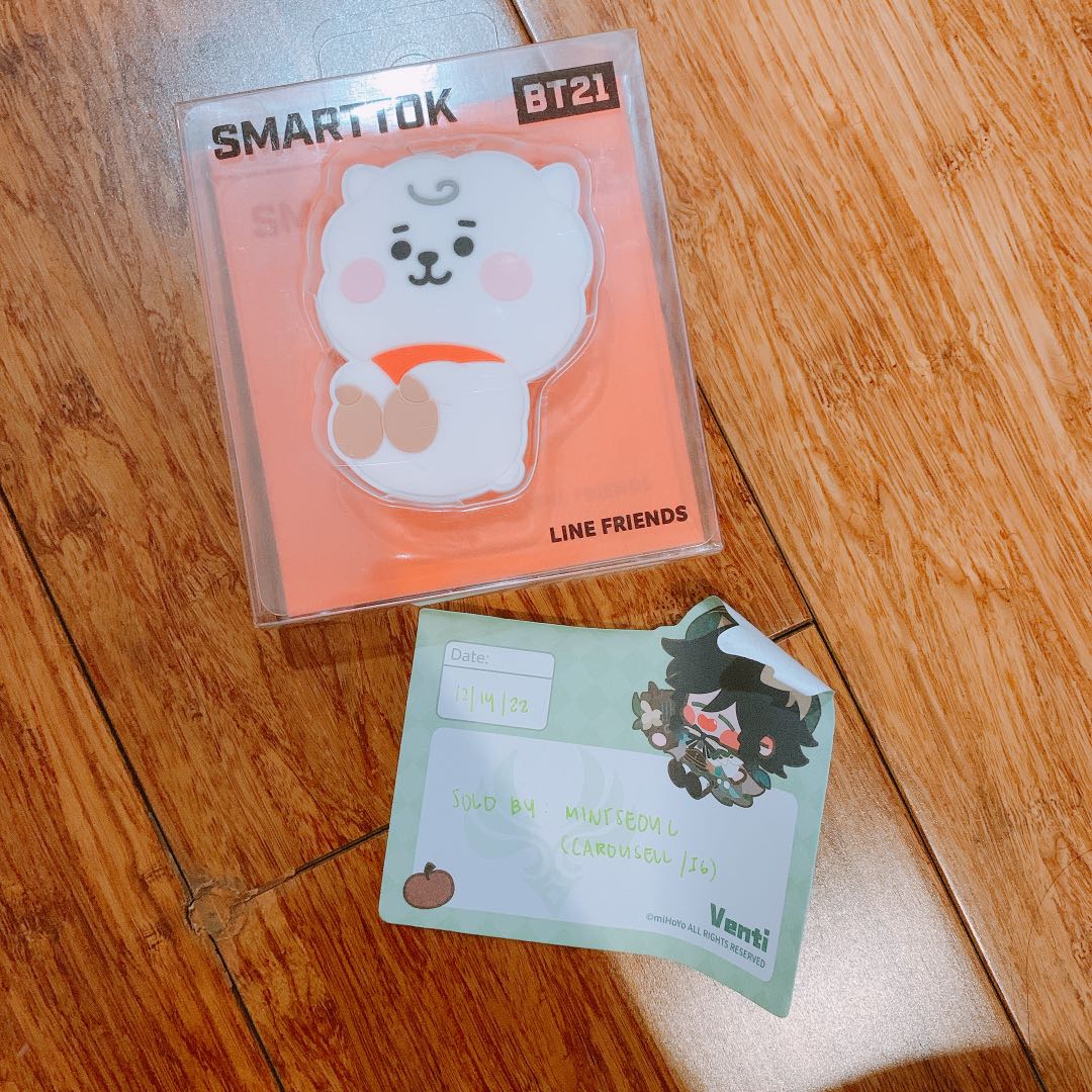 BT21 Baby RJ Griptok / Smarttok, Hobbies & Toys, Memorabilia & Collectibles, KWave on Carousell
