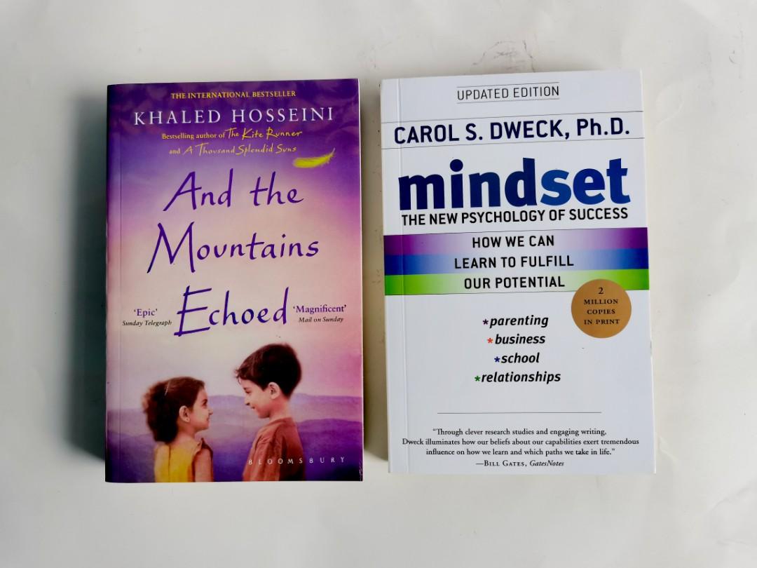 Bundle " And The Mountains Echoed & Mindset" (Category: Storybooks) located in Mandaluyong City. Submitted by pattotie_bookshop (Listing ID 1148337197, Image 1). Description: !!! GREAT DEALS IN MY STORE !! Visit our shop to get the lowest prices and the best deals yet. I know you want it! Ano pang hinihintay mo, Add to Cart na! Lazada Link : https://s.lazada.com.ph/s.h6EBV Shopee Link : http://shopee.ph/pattotie_bookshop PS: Please do support our