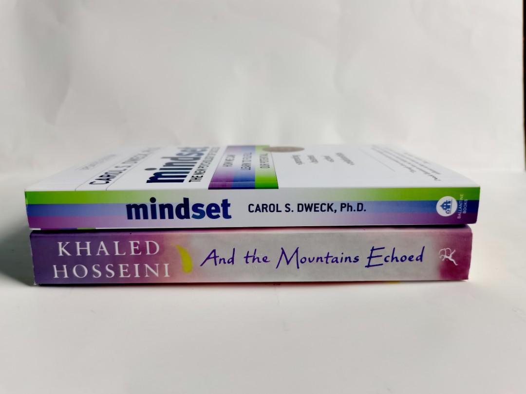 Bundle " And The Mountains Echoed & Mindset" (Category: Storybooks) located in Mandaluyong City. Submitted by pattotie_bookshop (Listing ID 1148337197, Image 3). Description: !!! GREAT DEALS IN MY STORE !! Visit our shop to get the lowest prices and the best deals yet. I know you want it! Ano pang hinihintay mo, Add to Cart na! Lazada Link : https://s.lazada.com.ph/s.h6EBV Shopee Link : http://shopee.ph/pattotie_bookshop PS: Please do support our