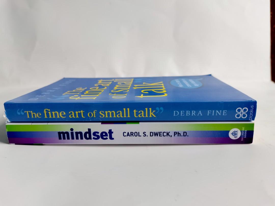 Bundle " The fine art of small talk & Mindset" (Category: Storybooks) located in Mandaluyong City. Submitted by pattotie_bookshop (Listing ID 1148317605, Image 3). Description: !!! GREAT DEALS IN MY STORE !! Visit our shop to get the lowest prices and the best deals yet. I know you want it! Ano pang hinihintay mo, Add to Cart na! Lazada Link : https://s.lazada.com.ph/s.h6EBV Shopee Link : http://shopee.ph/pattotie_bookshop PS: Please do support o