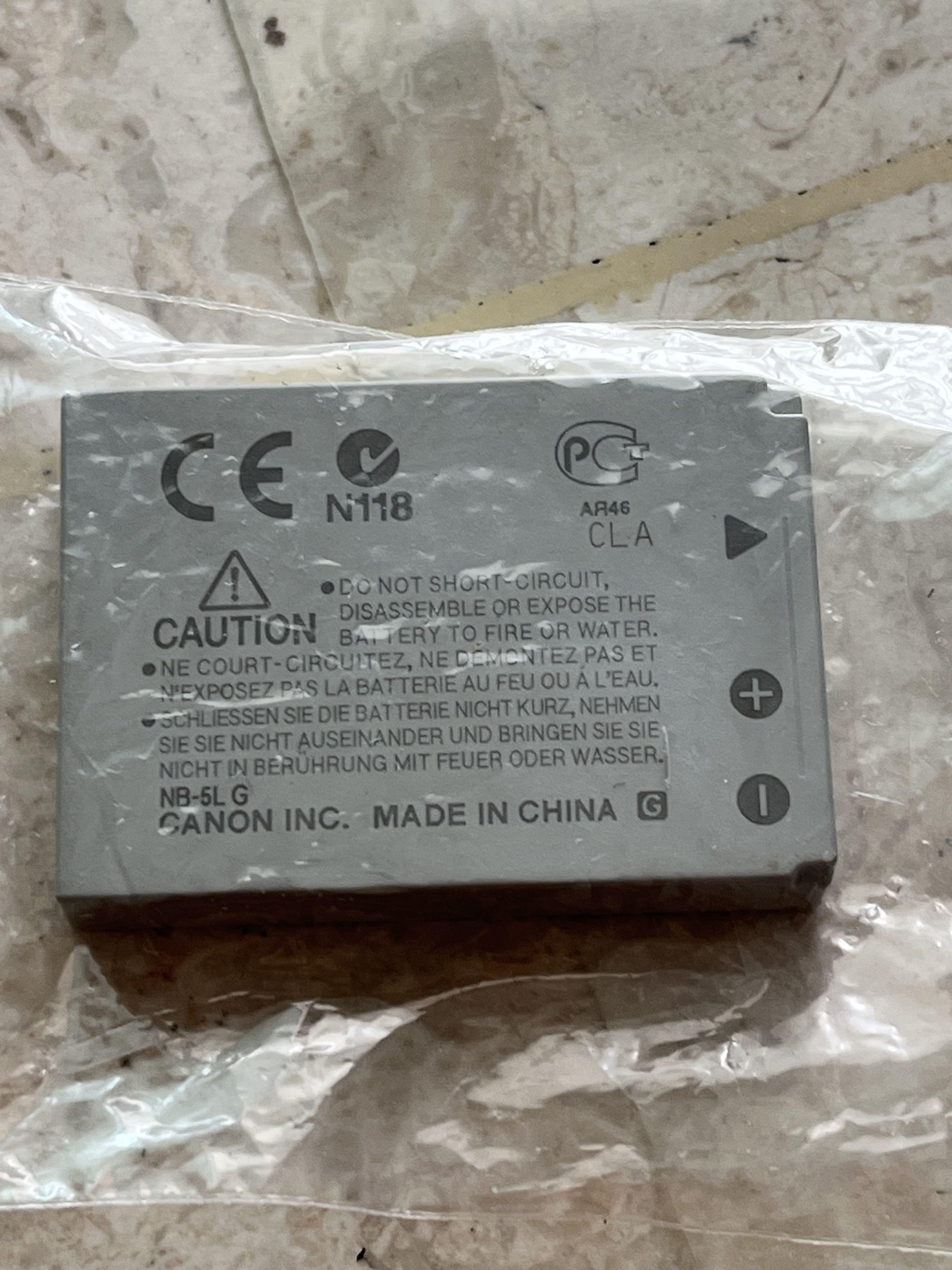 Canon battery pack NB5L, Photography, Photography Accessories