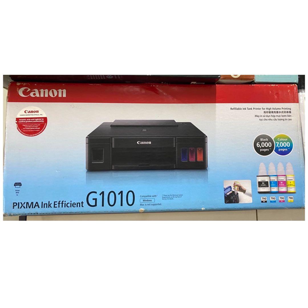 Canon Pixma G1010 Refillable Ink Tank Printer Computers Tech Printers Scanners Copiers On Carousell