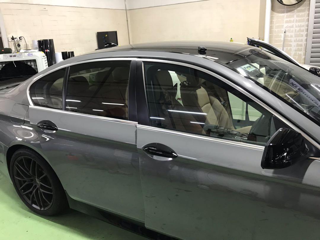 Car window trim dechrome / Car window frame sticker wrap / Car window