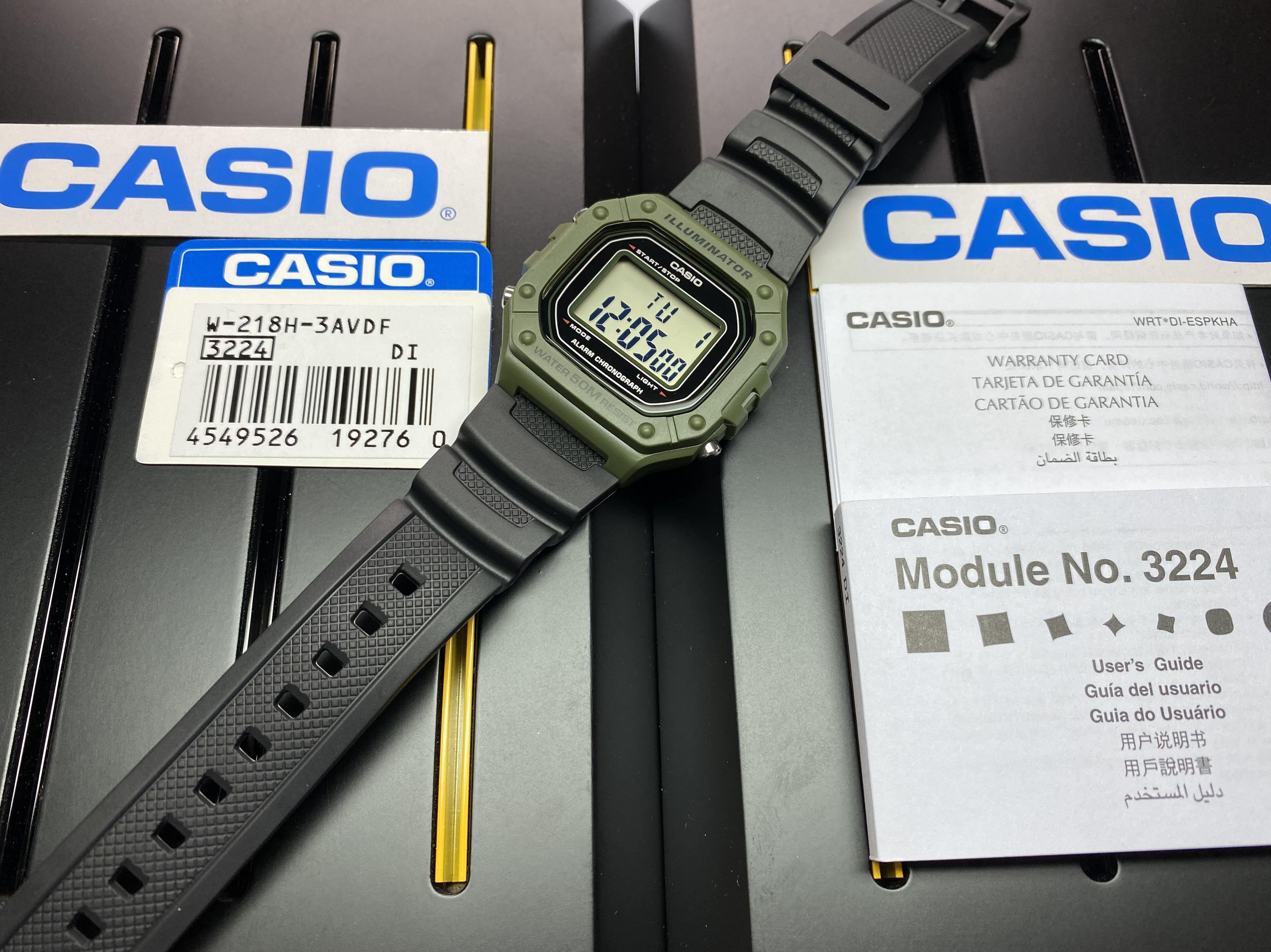 Casio discount w218h 3avdf
