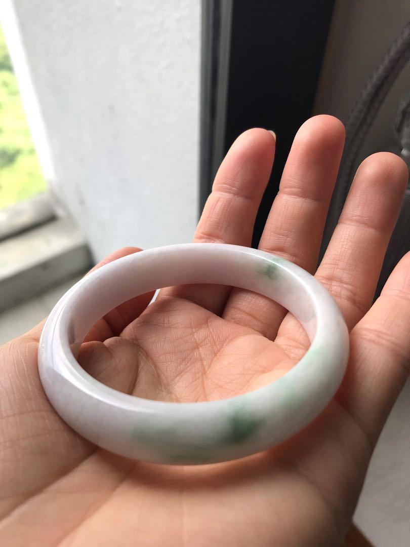 Lavender jade bangle grade a on sale