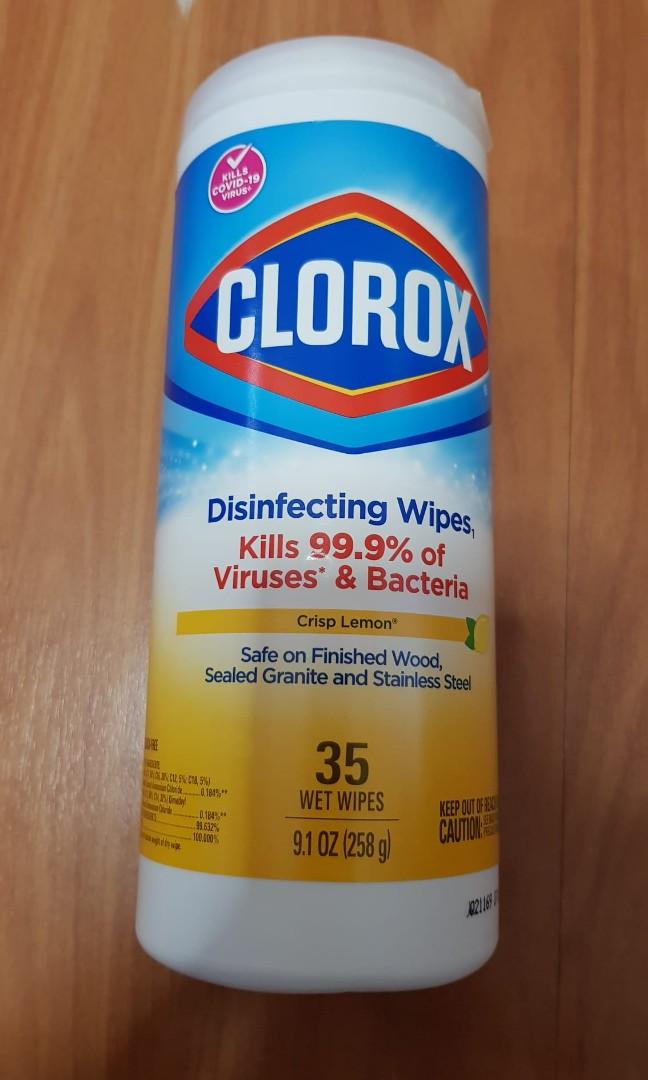 Clorox Disinfecting Wipes (Kills COVID19 Virus), Furniture & Home Living, Cleaning & Homecare