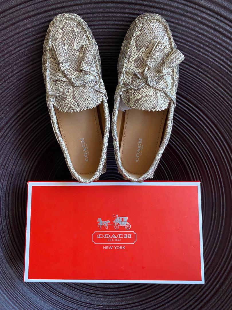 Coach snakeskin shoes sale