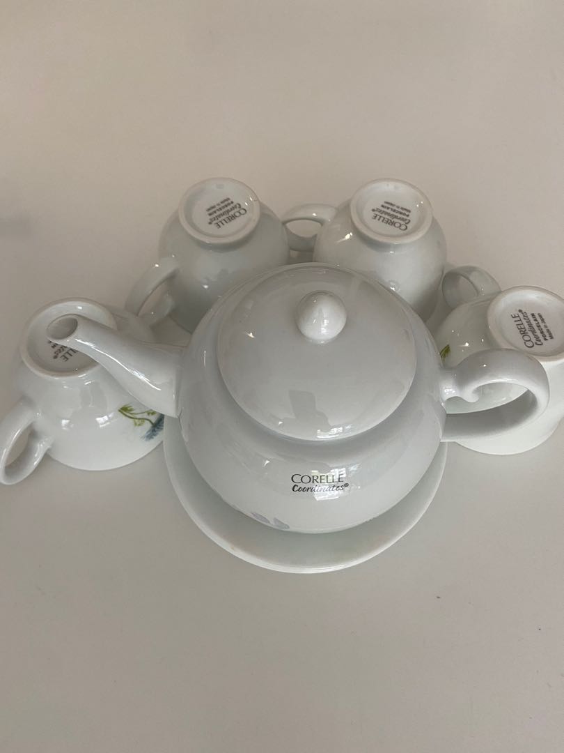 Corelle Coordinates Teapot Set, Furniture & Home Living, Kitchenware