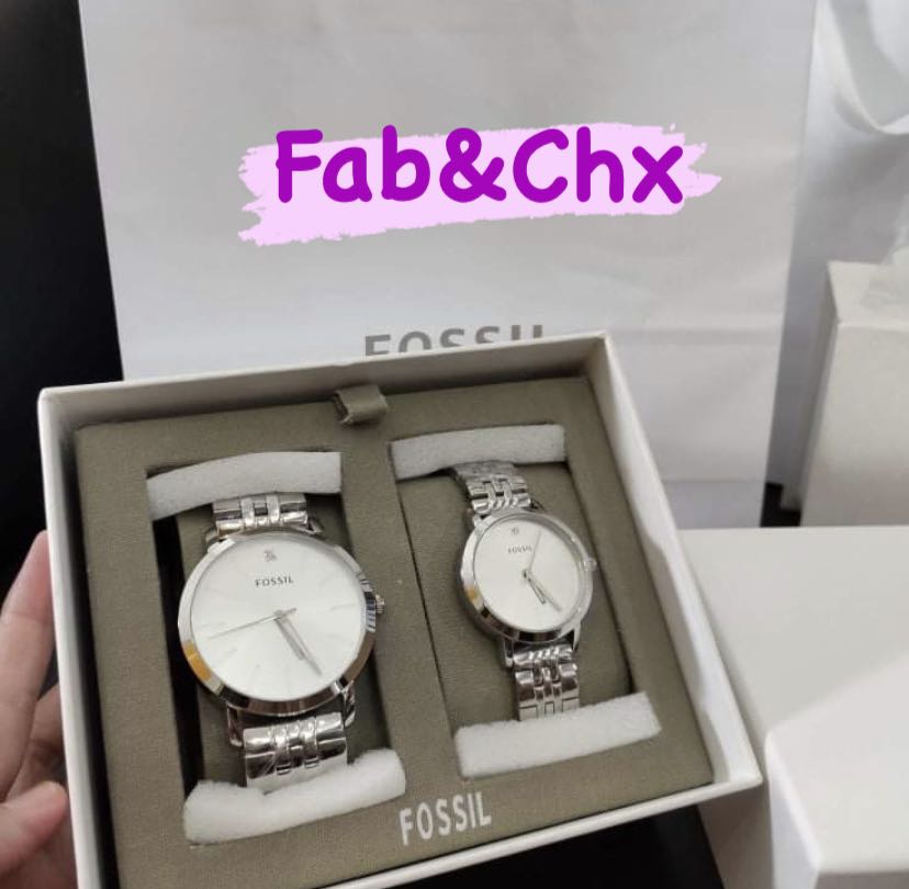 COUPLE WATCH FOSSIL, Women's Fashion 