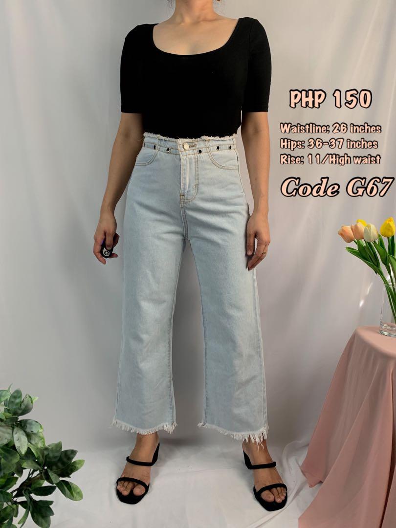 Square pants, Women's Fashion, Bottoms, Jeans on Carousell