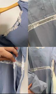 Dress biru muda
