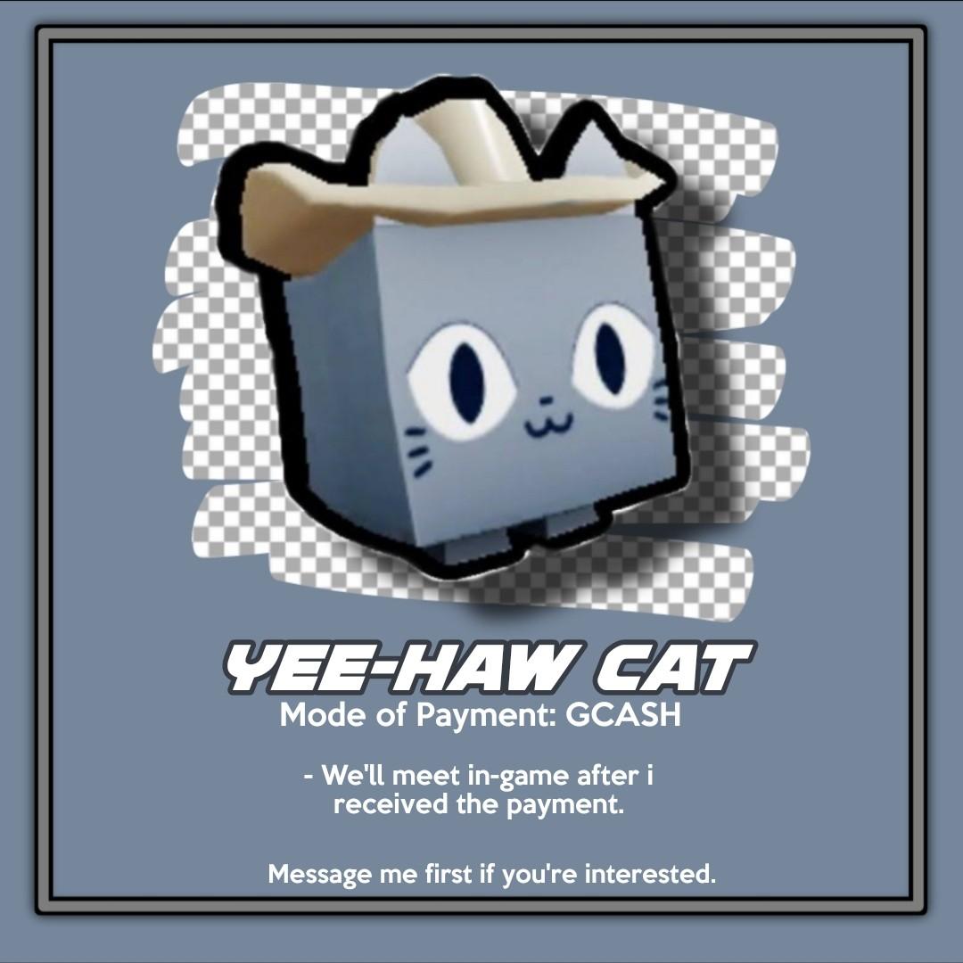 [EXCLUSIVE] Pet Simulator X Yee Haw Cat, Video Gaming, Gaming