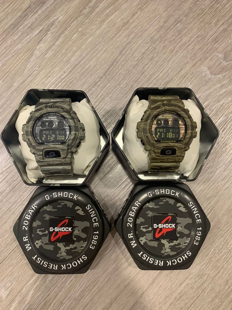 G Shock GDX6900 Camo grey brown for both Men s Fashion Watches Accessories Watches on Carousell