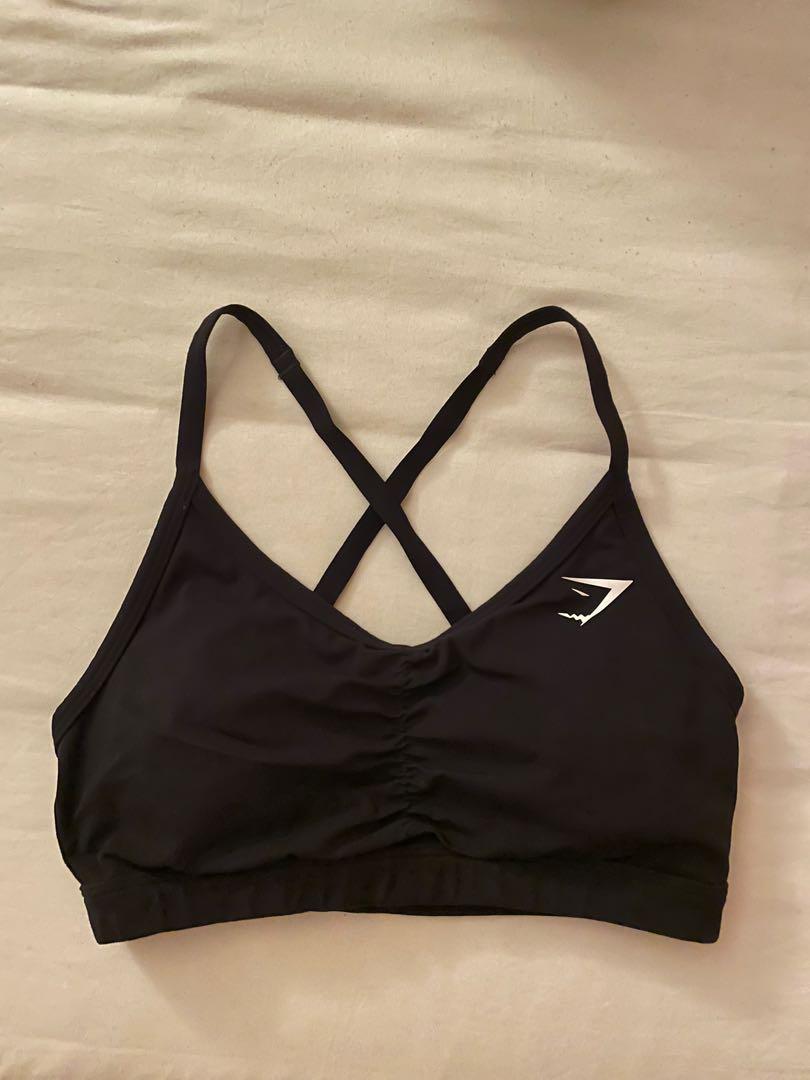 Gymshark Adapt Camo Seamless Racer Back Sports Bra - Black