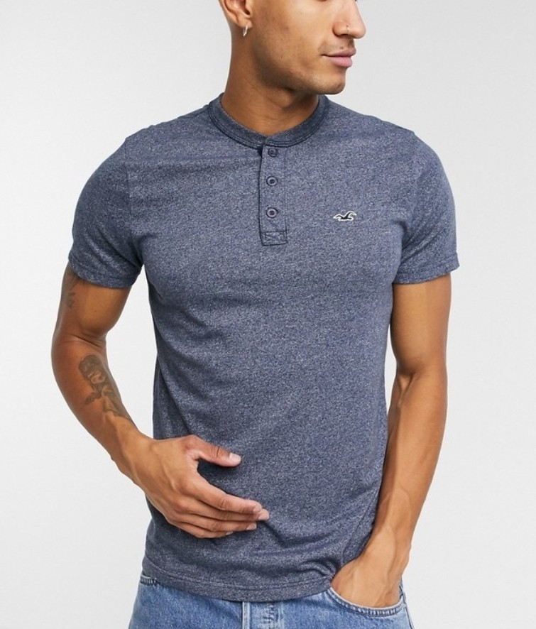 Hollister henley sales tee