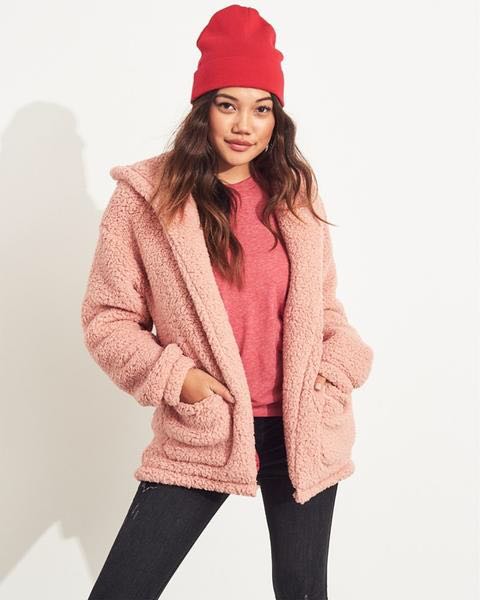 Pink hollister jacket shop