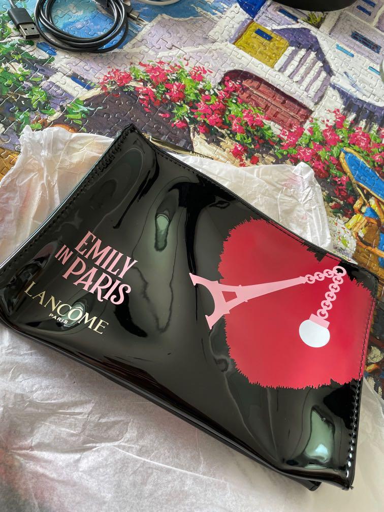 Lancome Emily in Paris makeup pouch