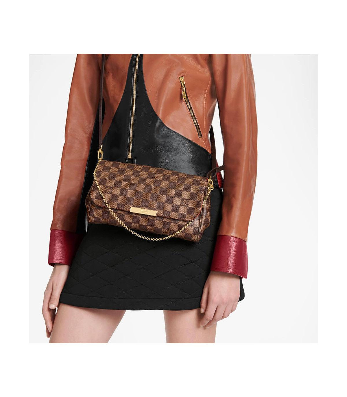 Louis Vuitton Favorite MM Damier Ebene 41129 Womens Fashion Bags   Wallets Crossbody Bags on Carousell