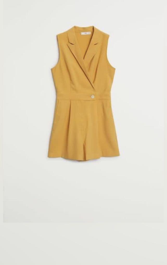 Mango Linen Romper (Category: Rompers) located in Mexico. Submitted by joyness2theworld (Listing ID 1148342694, Image 1). Description: Shipping fee shouldered by buyer.
