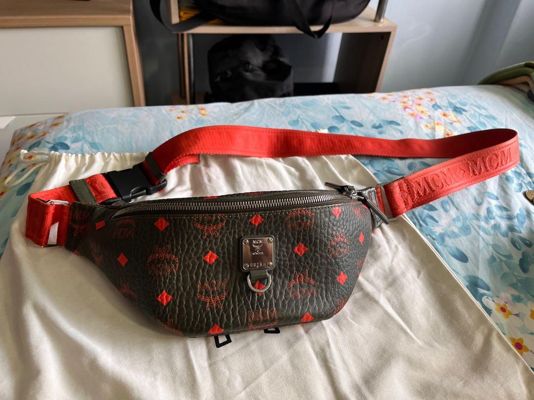 Mcm waist pouch sling bag