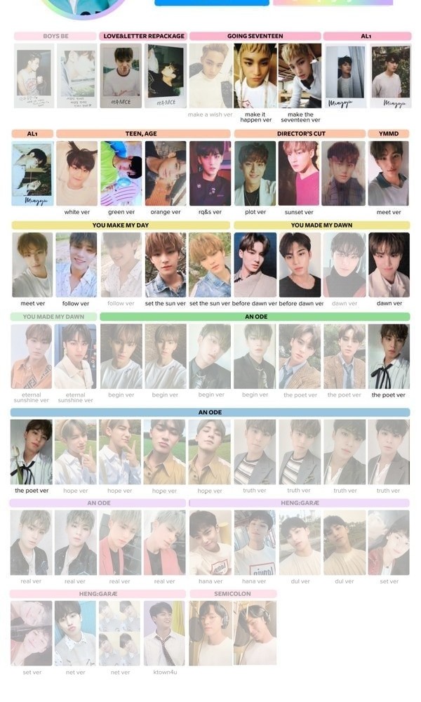 MINGYU SEVENTEEN WISHLIST, Hobbies & Toys, Memorabilia