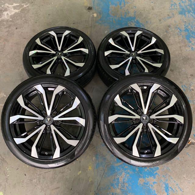 Modellista 20 inch sports rim Alphard tyre 70%, Auto Accessories on ...
