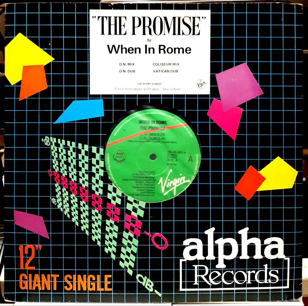 THE PROMISE WHEN IN ROME 12 inch レコード - 洋楽