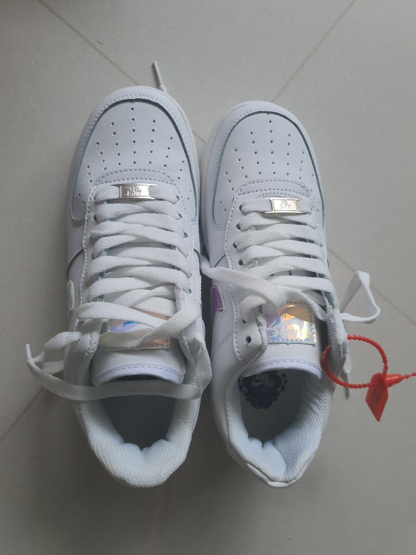 nike holographic air force ones