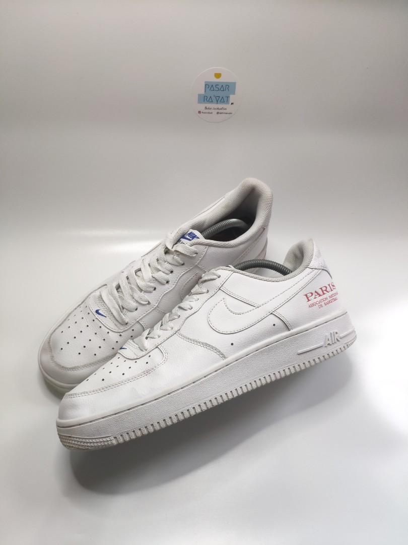 Nike Air Force 1 Low NBA Paris Game, Fesyen Pria, Sepatu , Sneakers di  Carousell