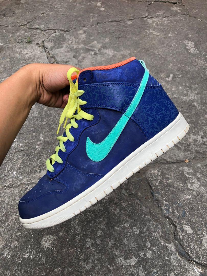 royal blue high top dunks