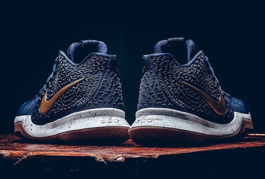 Kyrie 3 white gold top