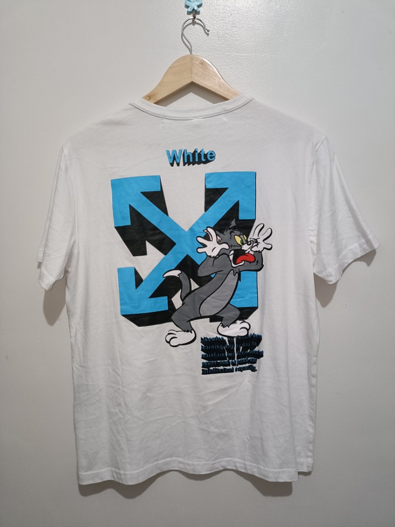 Off White Tom And Jerry, Men's Fashion, Tops & Sets, Tshirts & Polo ...